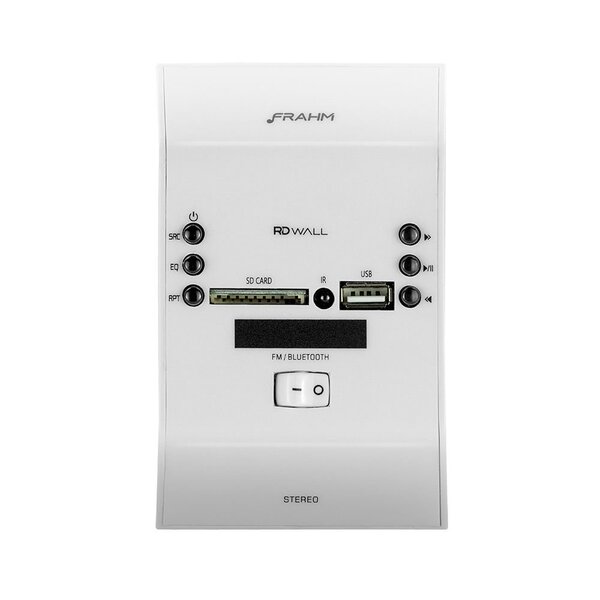 Amplificador Frahm Slim Wall App/ Bt 30rms + Sub Bivolt Branco