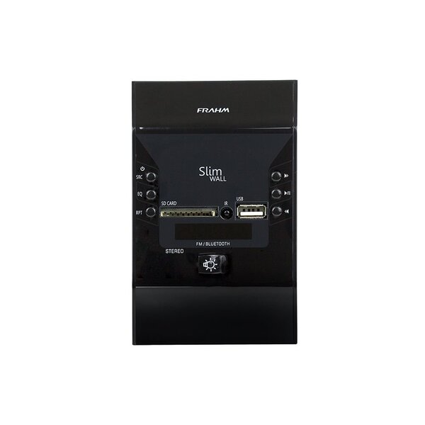 Amplificador Slim Wall Frahm Preto App/ Bluetooh 30rms