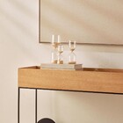 Ampulheta 30 Minutos Vidro Bege 20x7cm Mart