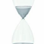 Ampulheta Cinza Em Vidro 09601 Mart