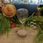 Ampulheta Cinza Em Vidro 25cm Mart