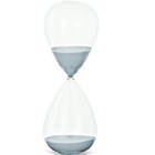 Ampulheta Cinza Em Vidro 25cm Mart