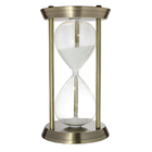 Ampulheta Decorativa Bronze Medieval 32 Cm