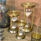 Ampulheta Decorativa Bronze Medieval 32 Cm