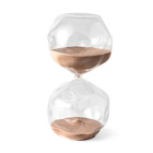 Ampulheta Decorativa Em Vidro Areia Bege 60 Minutos 18cm 1678