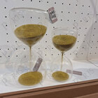 Ampulheta Decorativa Em Vidro Areia Dourada 15cm 18312 Mart