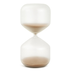 Ampulheta Decorativa Em Vidro Fosco Areia Marrom 60 Minutos 2