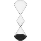 Ampulheta Decorativa Enfeite Casa Home&co Areia Preta Vidro 3