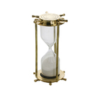 Ampulheta Decorativa Metal Dourado 14,5x8,5cm Royal Decor