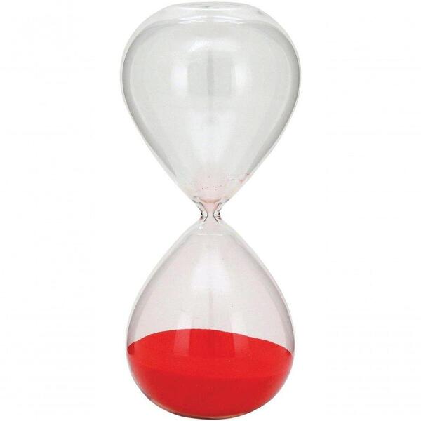 Ampulheta Decorativa Moderna Para Casa Enfeite Mesa 24x10cm