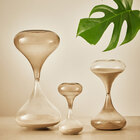 Ampulheta Em Vidro Bicolor Areia E Nude 15 Minutos Mart