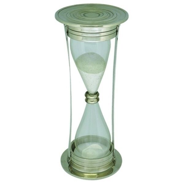 Ampulheta Indiana Decorativa De Ferro 10x26 Cm