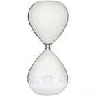 Ampulheta Moderna 24cm Para Casa Vidro Transp Areia Branca