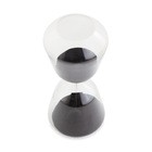 Ampulheta Preta Em Vidro 13139 Mart