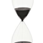 Ampulheta Preta Em Vidro 15 Minutos 9603 Mart