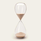 Ampulheta Rosa Em Vidro Mart 09602