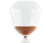 Ampulheta Terracota Em Vidro 13133 Mart