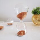 Ampulheta Terracota Em Vidro 13133 Mart