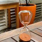 Ampulheta Terracota Em Vidro 13133 Mart