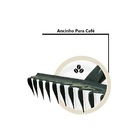 Ancinho 12 Dentes Aço Carbono Cabo Madeira Pra Limpeza 125cm