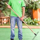 Ancinho Curvo de Metal com Cabo de Madeira 9,2x34,7x149,8cm Tramontina