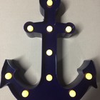 Âncora Luminosa Decorativa Luminária Led 3d  A Pilha