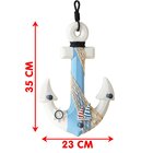 Âncora Náutica Marítima Decoração Casa De Praia Oceano 35cm