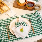 Anel De Guardanapo Copa E Cia 2 Pçs Marie - Xadrez Verde