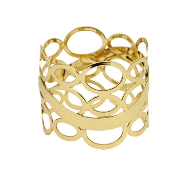 Anel De Guardanapo Espanha Dourado Mimo Style Ag1634do