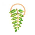 Anel De Guardanapo Leaf Verde - Mimo