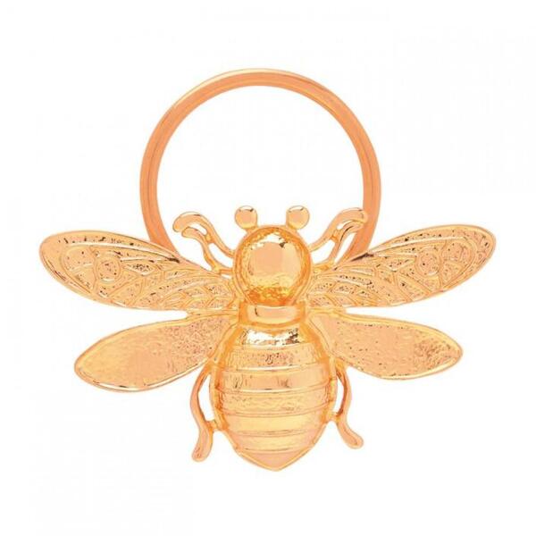 Anel De Guardanapo Luxo Abelha Dourado - Mimo