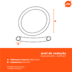 Anel De Vedação Para Esgoto 100 Mm Fortlev