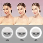 Anel Luz Pra Selfie Ring Light Flash Celular Recarr. Branco
