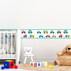 Animais Em Carrinhos Adesivo De Parede Infantil Faixa Border