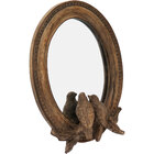 Anis Espelho 24x19x2cm Resina Marrom