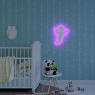 Anjo Luminoso Querubim Decorativo Rosa Branco