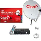 Antena 60cm Claro Tv Pré-pago Com 1 Recepitor  Digital Vision