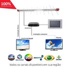 Antena Digital Externa 4k Capte Log 28 Elementos + Conversor