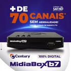 Antena Parabólica 60cm +2 Recepitores Digital Century Midiabo