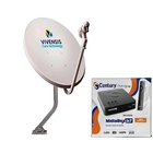 Antena Parabólica 60cm  Com Recepitor Digital Hd Da Century M