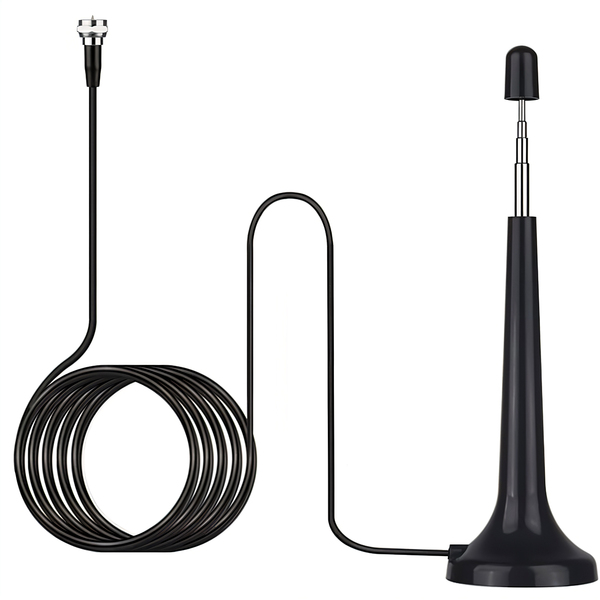 Antena Receptora De Televisão Digital Hdtv 4k 1080p Cabo 5 Me