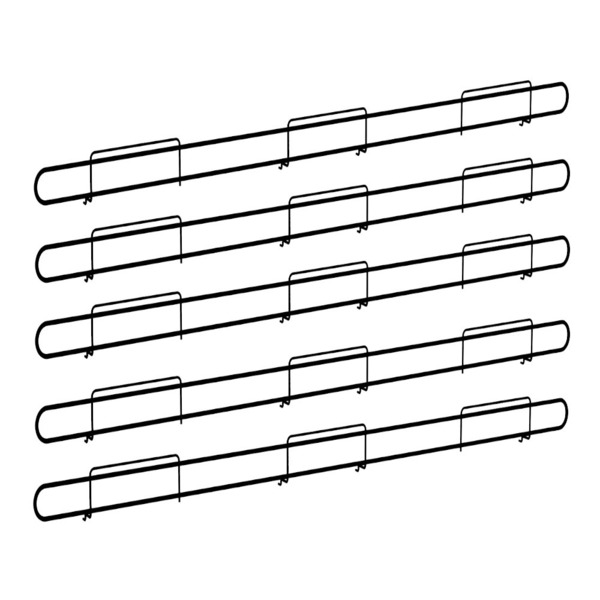 Anteparo Frontal Fit 090 Preto Para Bandeja Gondola Kit 20