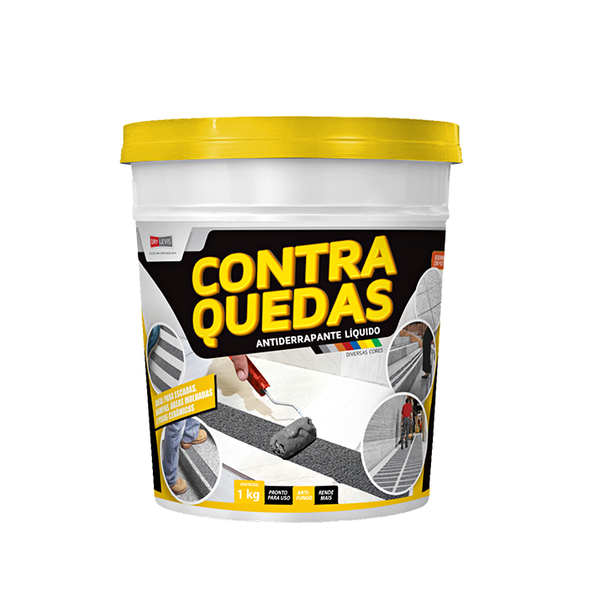 Antiderrapante Líquido Contra Quedas 1kg Cinza Médio