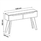 Aparador 1,35 Mt 2 Gavetas Liverpool Pinho C/off White