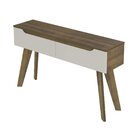 Aparador 1,35 Mt 2 Gavetas Liverpool Pinho C/off White