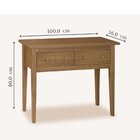 Aparador 100cm 2 Gavetas Colonial Amêndoa