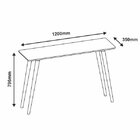 Aparador 120cm Pés Pinus Versátile Veneza Casa D Preto