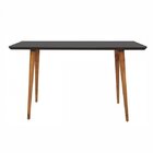 Aparador 120cm Pés Pinus Versátile Veneza Casa D Preto