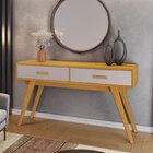 Aparador 136,5cm 2 Gavetas Leal Candian  Cinamomo/off White