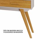 Aparador 136,5cm 2 Gavetas Leal Candian Jcm Móveis Off White/